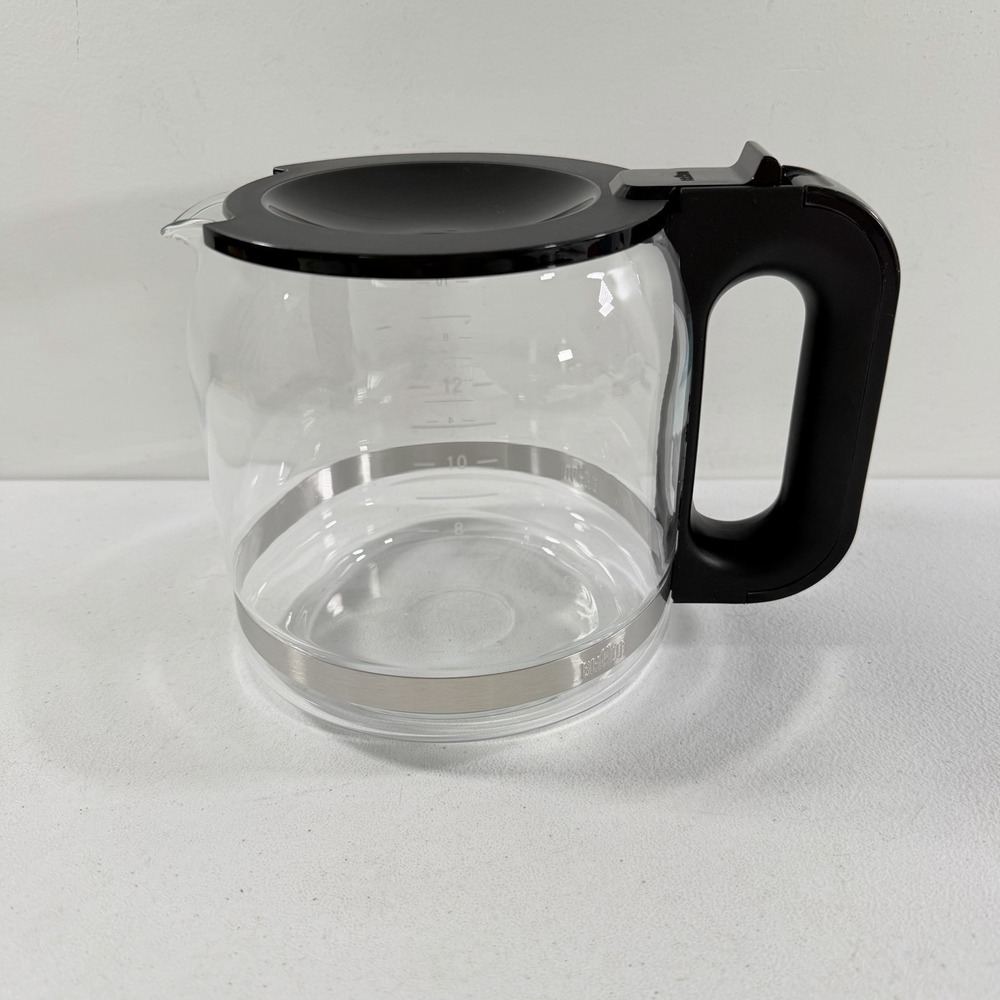 Braun Coffee Maker Replacement Carafe Pot 12 Cup Black Glass BRSC005 NEW W/O BOX